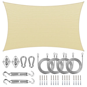 
                  
                    Load image into Gallery viewer, Royal Shade Rectangle Waterproof Shade Sail with Hardware Royal Shade 
                  
                