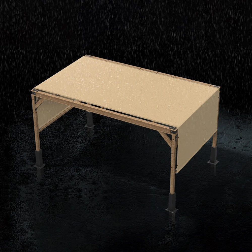 Royal Shade Custom Pergola Cover With Stainless Steel Royal Shade 10x10 beige not Waterproof