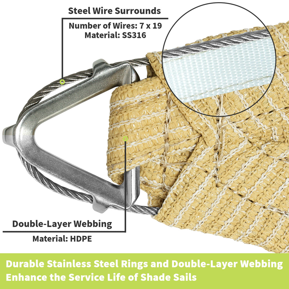 
                  
                    Load image into Gallery viewer, Royal Shade Triangle Pro Ring Shade Sail Royal Shade 
                  
                