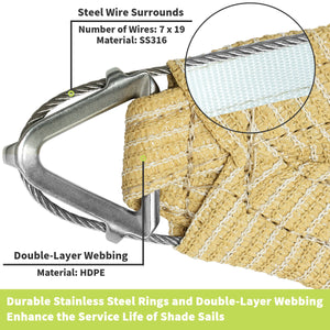 
                  
                    Load image into Gallery viewer, Royal Shade Triangle Pro Ring Shade Sail Royal Shade 
                  
                