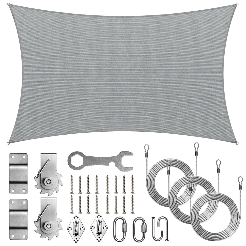 
                  
                    Load image into Gallery viewer, Royal Shade Rectangle Shade Sail With Installation Winch Kit Royal Shade 
                  
                