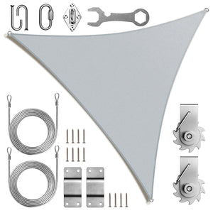 
                  
                    Load image into Gallery viewer, Royal Shade Triangle Shade Sail With Installation Winch Kit Royal Shade 
                  
                