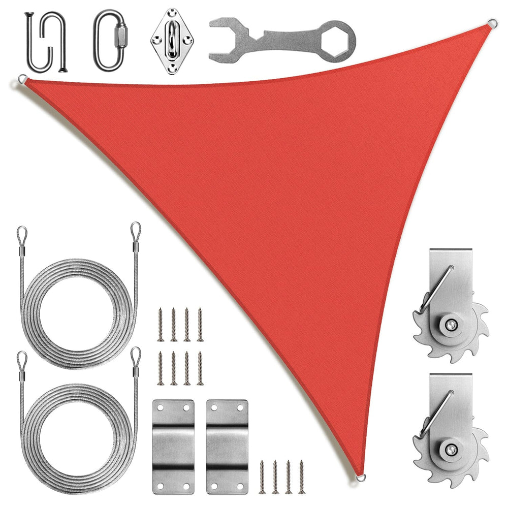 
                  
                    Load image into Gallery viewer, Royal Shade Triangle Shade Sail With Installation Winch Kit Royal Shade 
                  
                