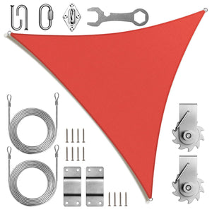 
                  
                    Load image into Gallery viewer, Royal Shade Triangle Shade Sail With Installation Winch Kit Royal Shade 
                  
                