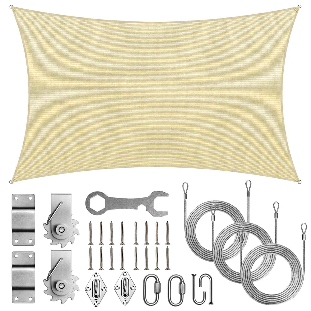 
                  
                    Load image into Gallery viewer, Royal Shade Rectangle Pro Ring Shade Sail With Hardware Royal Shade 
                  
                