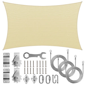 
                  
                    Load image into Gallery viewer, Royal Shade Rectangle Pro Ring Shade Sail With Hardware Royal Shade 
                  
                