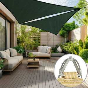
                  
                    Load image into Gallery viewer, Royal Shade Triangle Pro Ring Shade Sail Royal Shade Green 12x12x12(ft.) 
                  
                