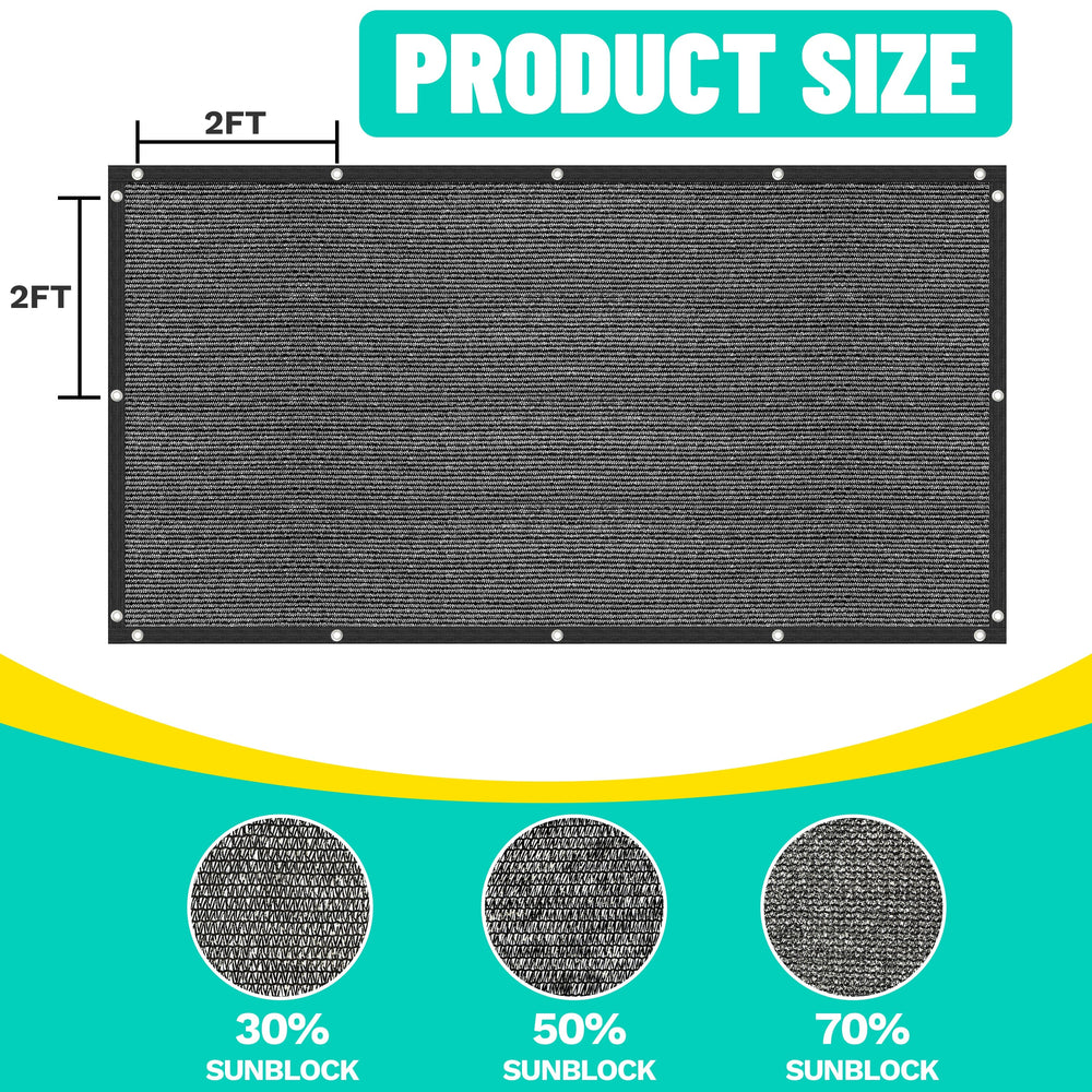 
                  
                    Load image into Gallery viewer, Royal Shade Custom Shade Cloth Black 30% 50% 70% Royal Shade 
                  
                