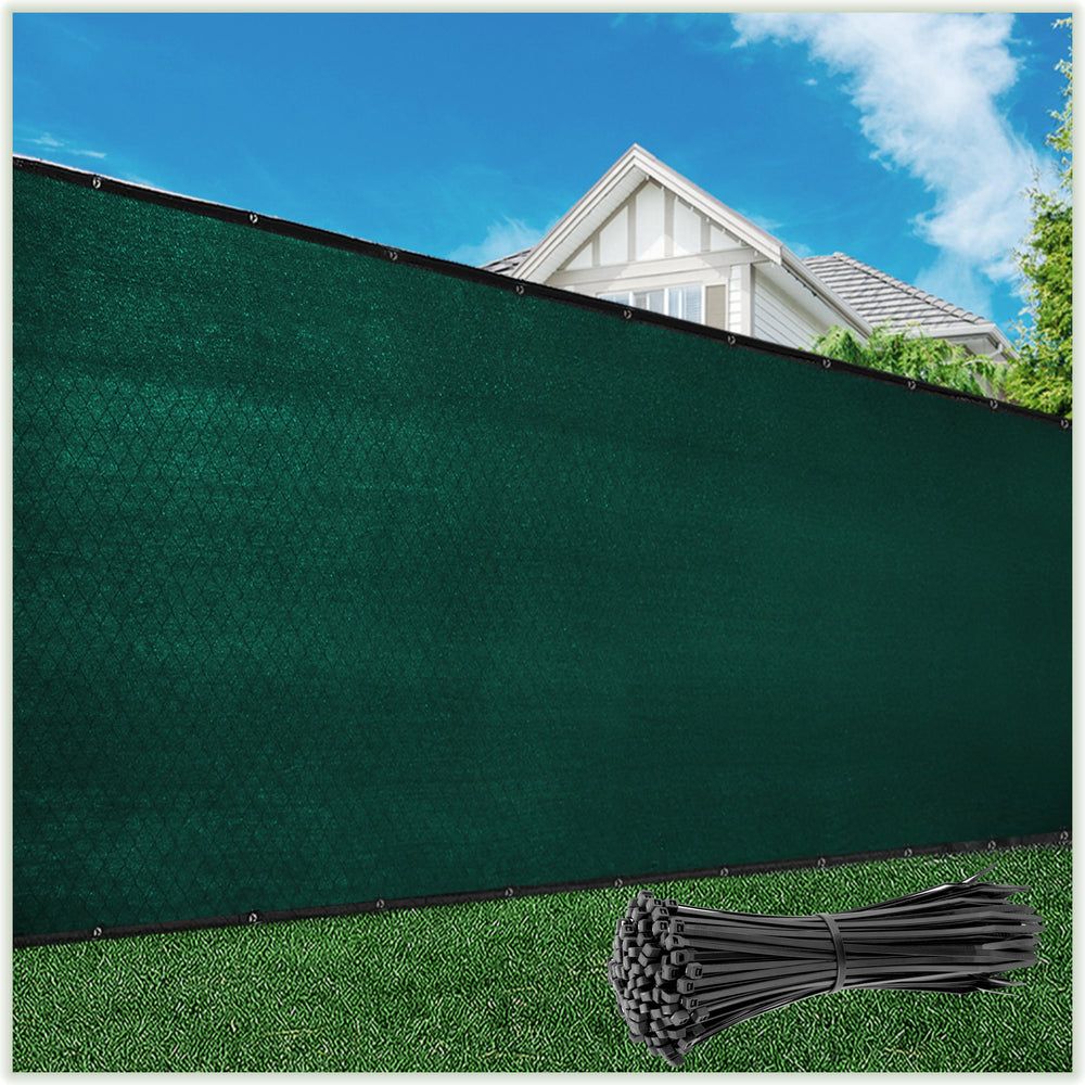 
                  
                    Load image into Gallery viewer, Fence Outdoor Privacy Screen Cover Windscreen with Heavy Duty Brass Grommets, Commercial Grade - 170 GSM | 6 Colors Fence Screen ColourTree 4&amp;#39; x 10&amp;#39; Green 
                  
                