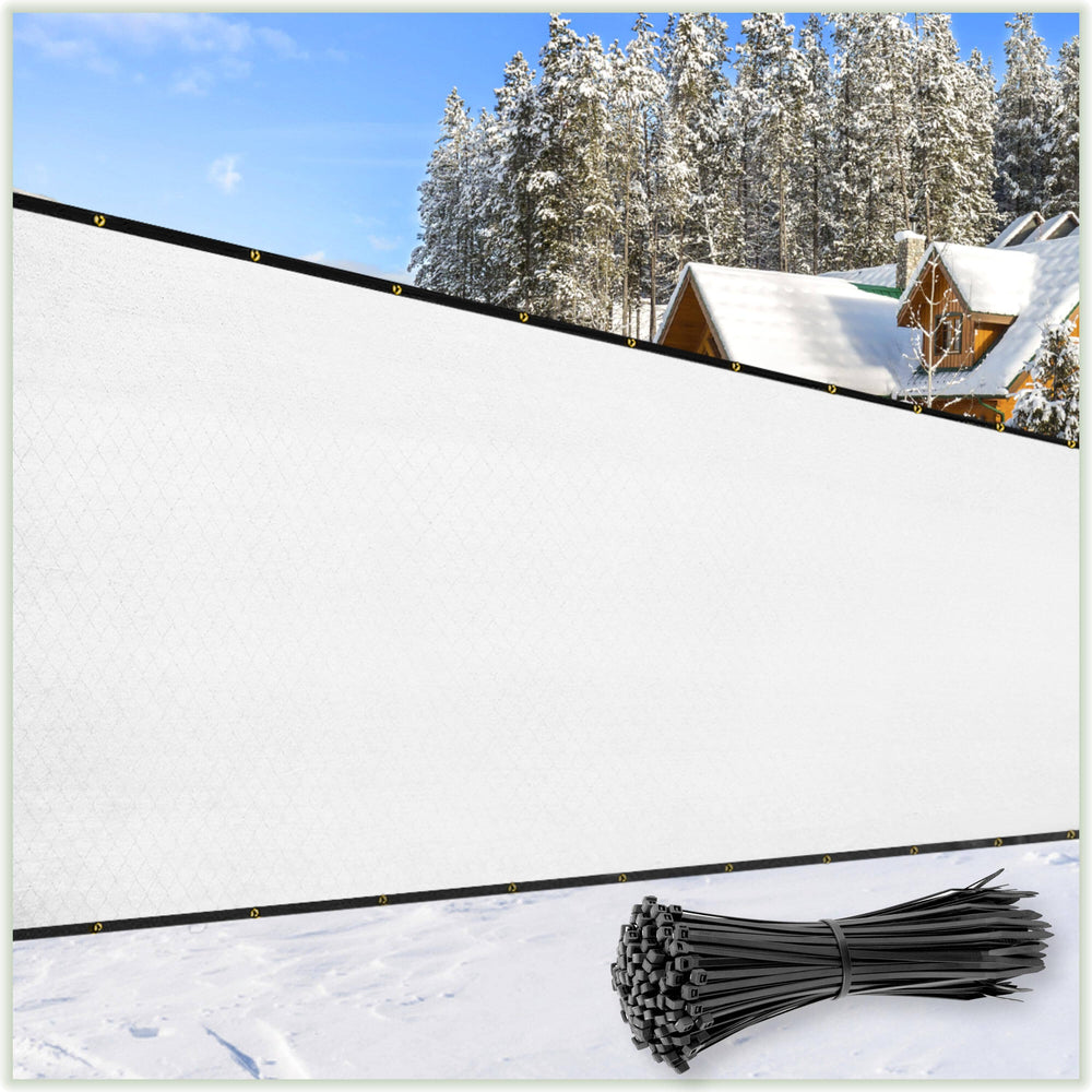 
                  
                    Load image into Gallery viewer, Fence Outdoor Privacy Screen Cover Windscreen with Heavy Duty Brass Grommets, Commercial Grade - 170 GSM | 6 Colors Fence Screen ColourTree 3&amp;#39; x 10&amp;#39; White 
                  
                