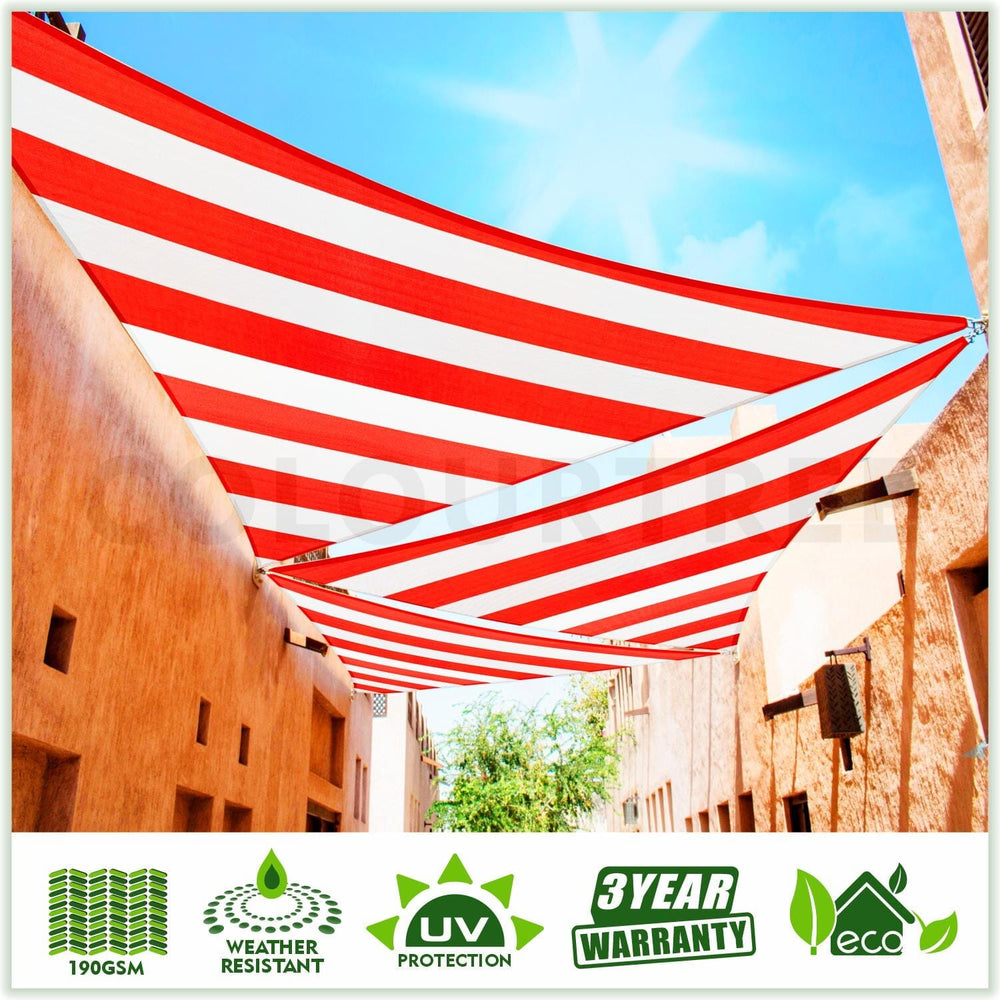 Right Triangle Sun Shade Sail Canopy, Commercial Grade, 7 Sizes, 8 ...