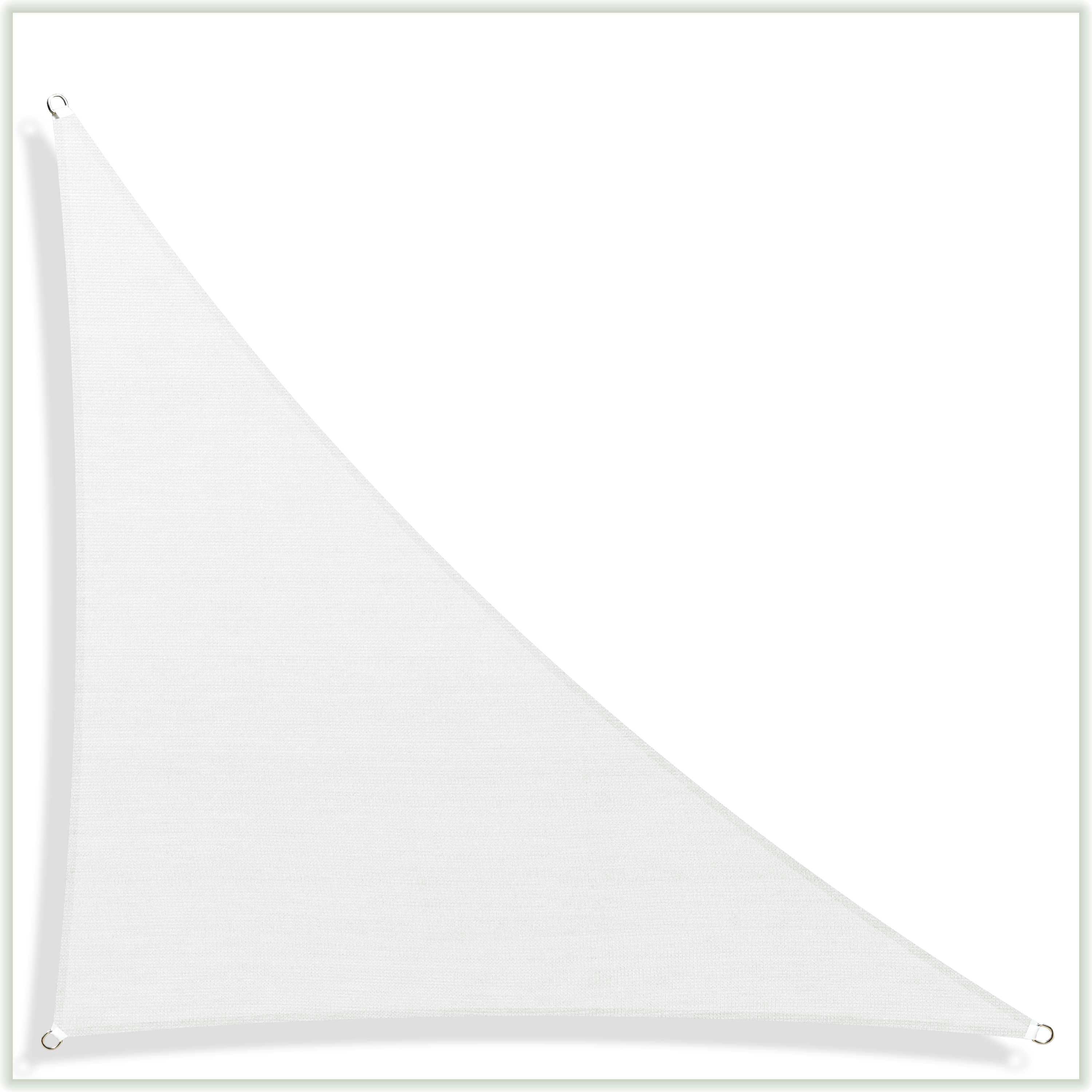 Right Triangle Sun Shade Sail Canopy, Commercial Grade, 7 Sizes, 8 Colors Sun Shade Sail Colourtree 24' x 24' x 33.9' White 