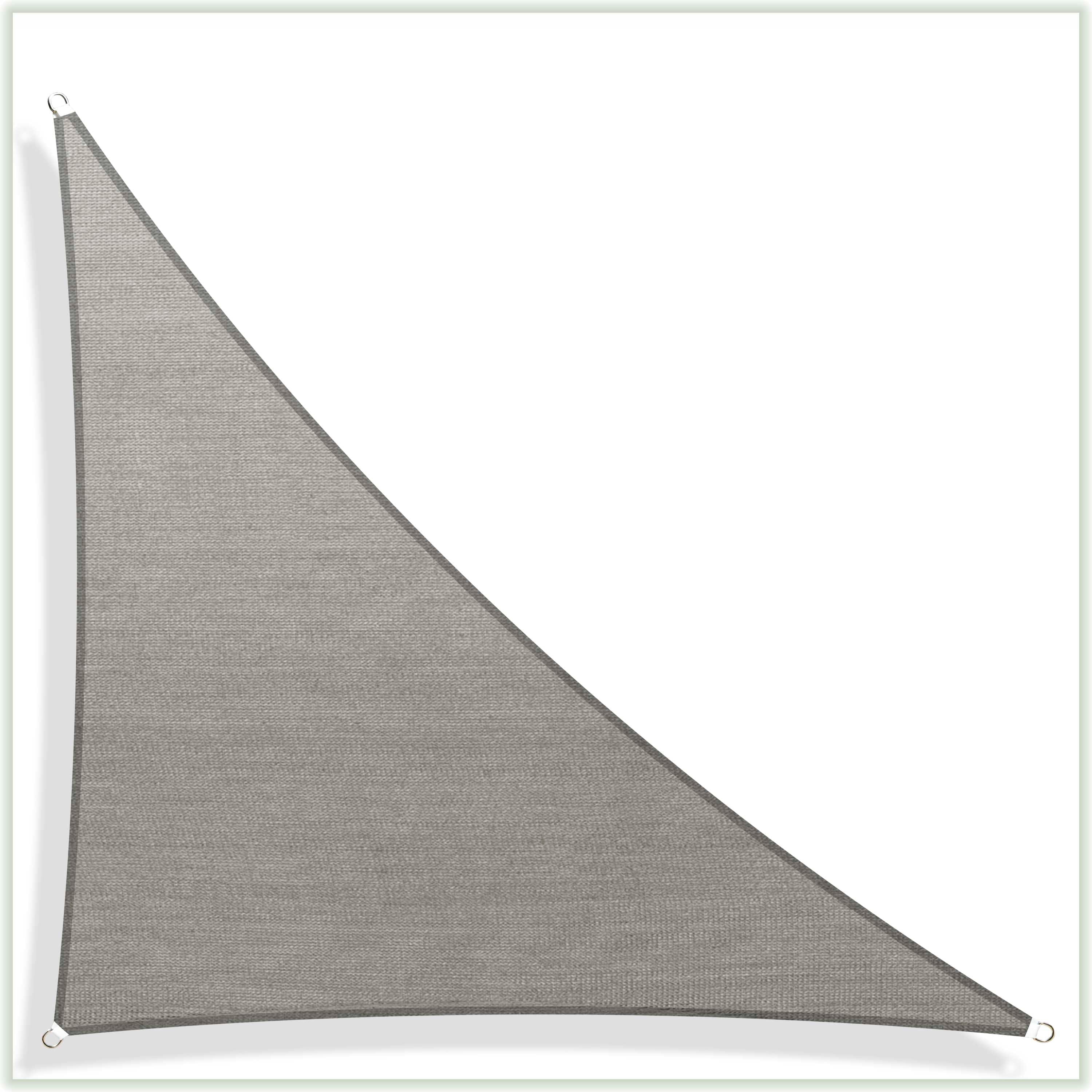 Right Triangle Sun Shade Sail Canopy, Commercial Grade, 7 Sizes, 8 Colors Sun Shade Sail Colourtree 24' x 24' x 33.9' Grey 