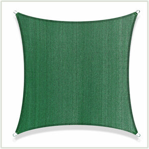 Square Sun Shade Sail Canopy, Commercial Grade, 4 Sizes, 8 Colors Sun Shade Sail Colourtree 