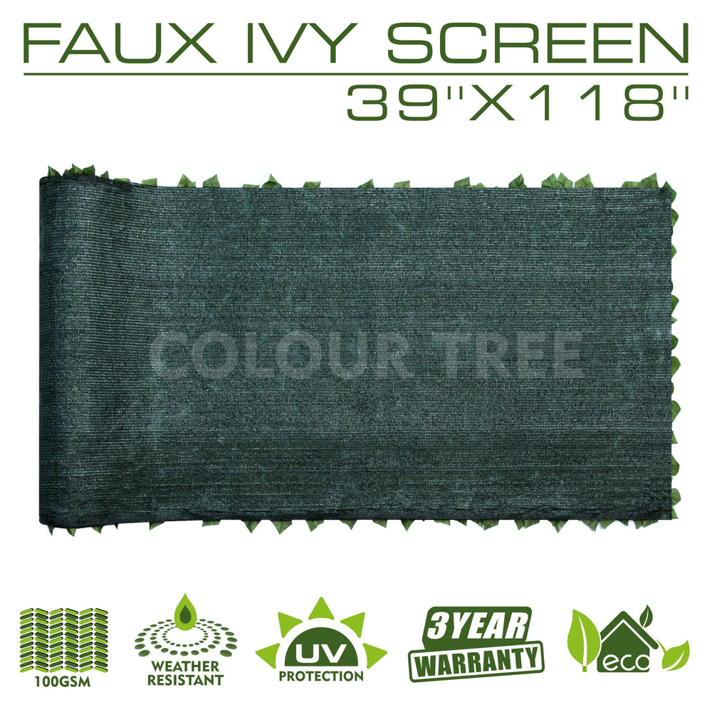 
                  
                    Load image into Gallery viewer, Artificial Hedges Faux Ivy Leaves Fence Privacy Screen Panels  Decorative Trellis - 39&amp;quot; x 118&amp;quot; - ColourTree
                  
                