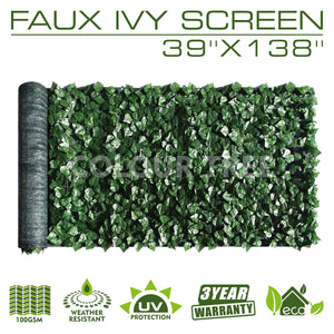 
                  
                    Load image into Gallery viewer, Artificial Hedges Faux Ivy Leaves Fence Privacy Screen Panels  Decorative Trellis - 39&amp;quot; x 138&amp;quot; - ColourTree
                  
                