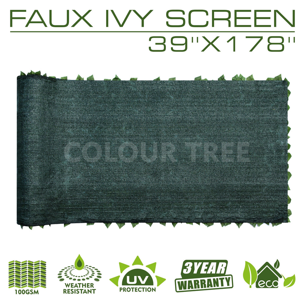 
                  
                    Load image into Gallery viewer, Artificial Hedges Faux Ivy Leaves Fence Privacy Screen Panels  Decorative Trellis - 39&amp;quot; x 178&amp;quot; - ColourTree
                  
                