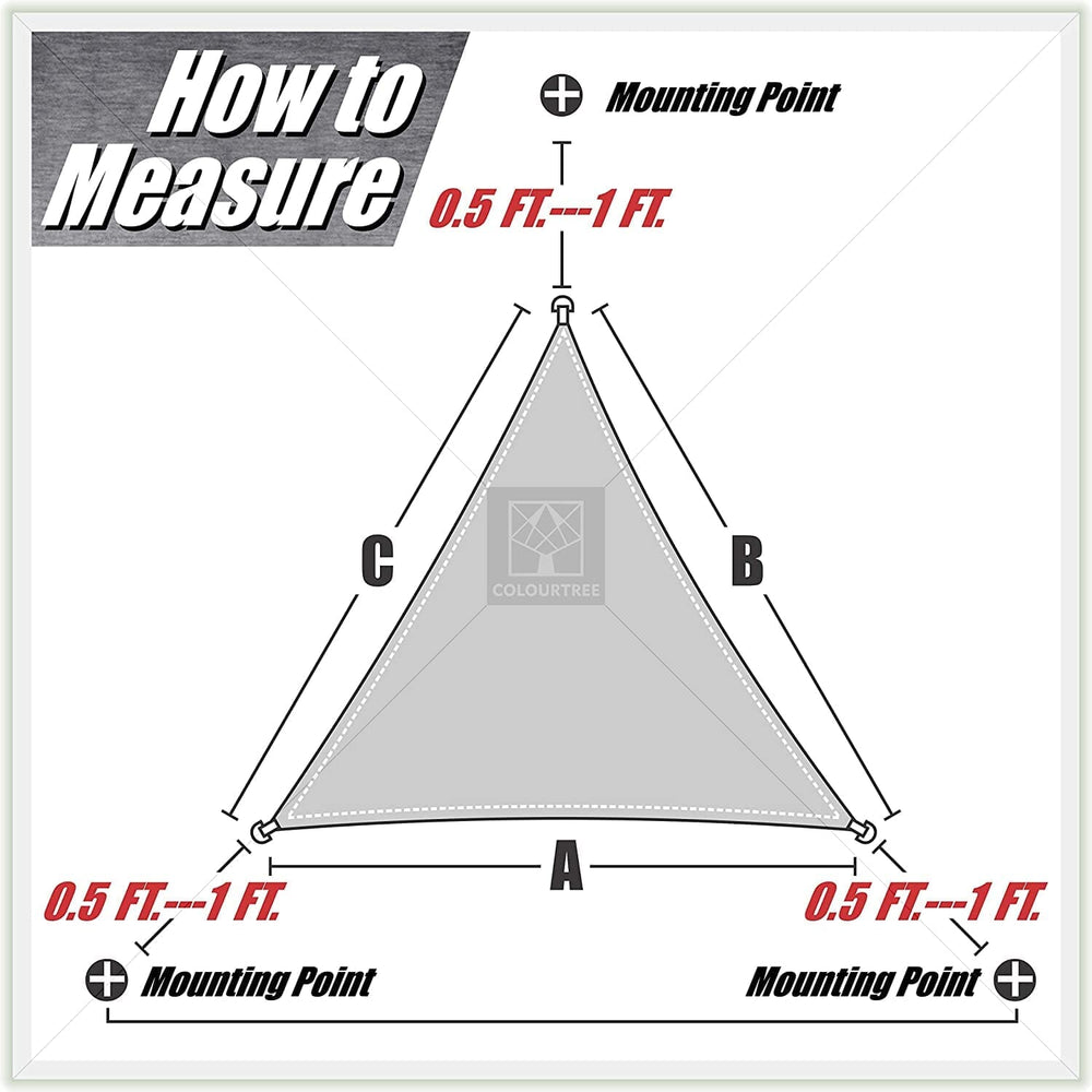 
                  
                    Load image into Gallery viewer, Equilateral Triangle Sun Shade Sail Canopy, Commercial Grade, 11 Sizes, 8 Colors Sun Shade Sail Colourtree 
                  
                