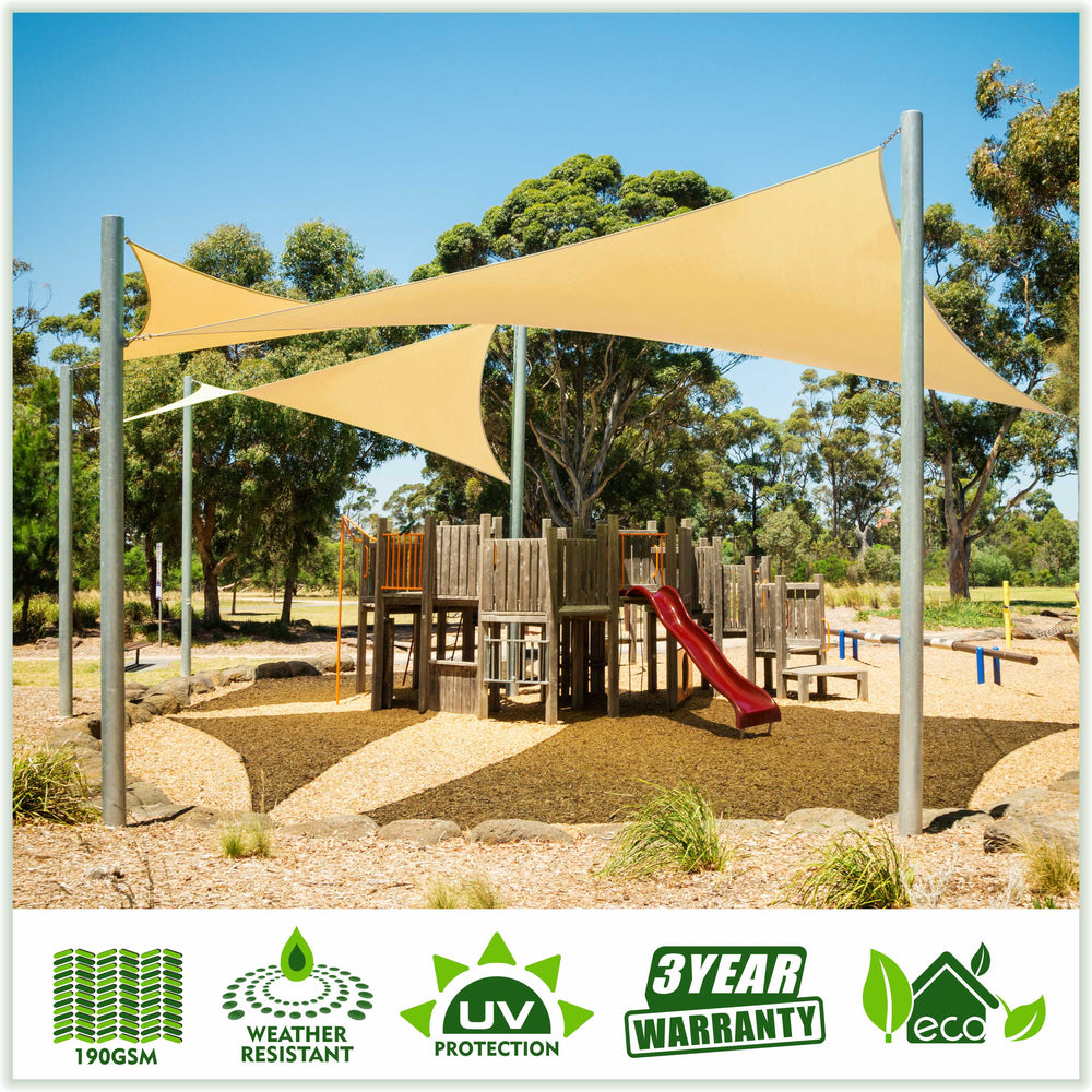 Triangle Sun Shade Sails - Many Sizes & Colors - Colourtree– ColourTree