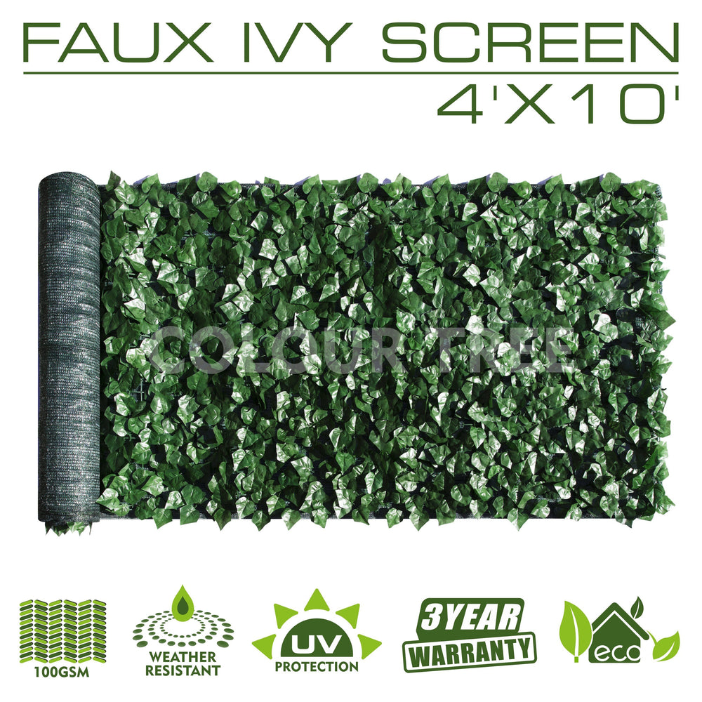 
                  
                    Load image into Gallery viewer, Artificial Hedges Faux Ivy Leaves Fence Privacy Screen Panels  Decorative Trellis - 4&amp;#39; x 10&amp;#39; - ColourTree
                  
                