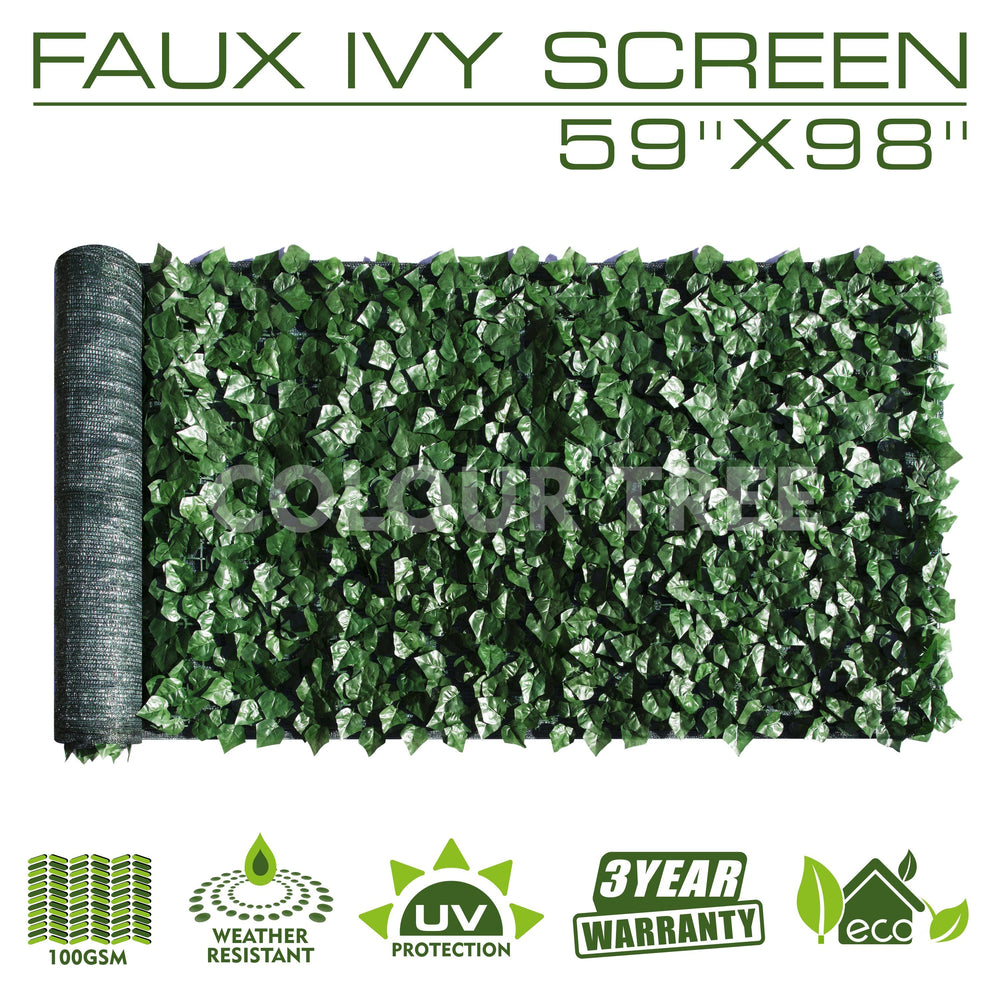 
                  
                    Load image into Gallery viewer, Artificial Hedges Faux Ivy Leaves Fence Privacy Screen Panels  Decorative Trellis - 59&amp;quot; x 98&amp;quot; - ColourTree
                  
                