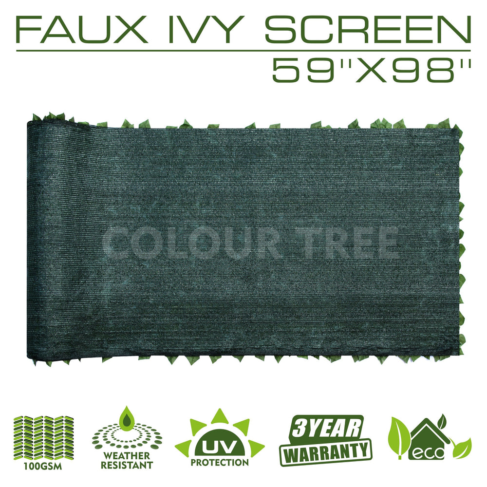 
                  
                    Load image into Gallery viewer, Artificial Hedges Faux Ivy Leaves Fence Privacy Screen Panels  Decorative Trellis - 59&amp;quot; x 98&amp;quot; - ColourTree
                  
                