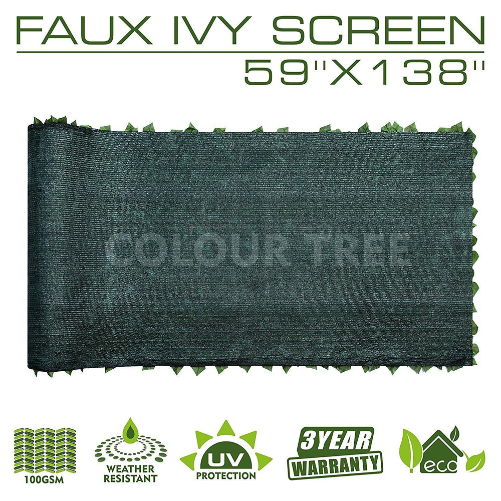 
                  
                    Load image into Gallery viewer, Artificial Hedges Faux Ivy Leaves Fence Privacy Screen Panels  Decorative Trellis - 59&amp;quot; x 138&amp;quot; - ColourTree
                  
                