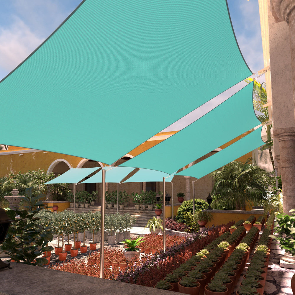 Rectangle Sun Shade Sail Canopy, Commercial Grade, 14 Sizes, 7 Colors
