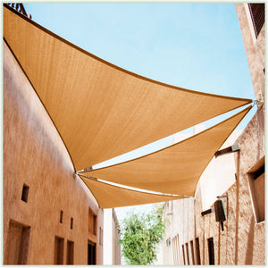 
                  
                    Load image into Gallery viewer, Equilateral Triangle Sun Shade Sail Canopy, Commercial Grade, 11 Sizes, 8 Colors Sun Shade Sail Colourtree 32&amp;#39; x 32&amp;#39; x 32&amp;#39; Sand Beige 
                  
                