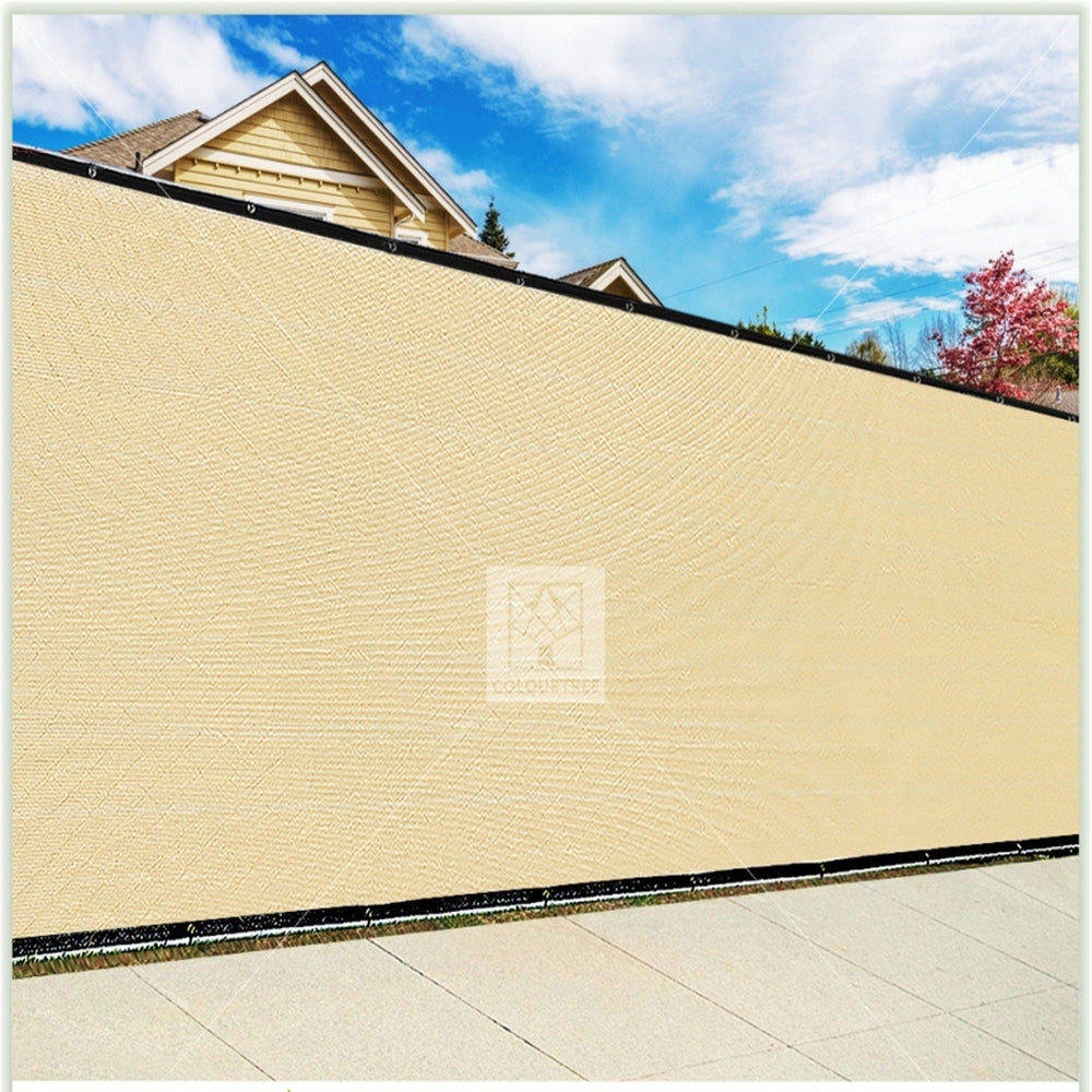 3 Foot Fence Outdoor Privacy Screen Cover Windscreen with Heavy Duty Brass Grommets, Commercial Grade - 170 GSM | 4 Colors - ColourTree