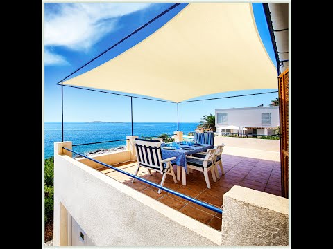 
                  
                    Load and play video in Gallery viewer, Rectangle Sun Shade Sail Canopy, Commercial Grade, 14 Sizes, 7 Colors
                  
                